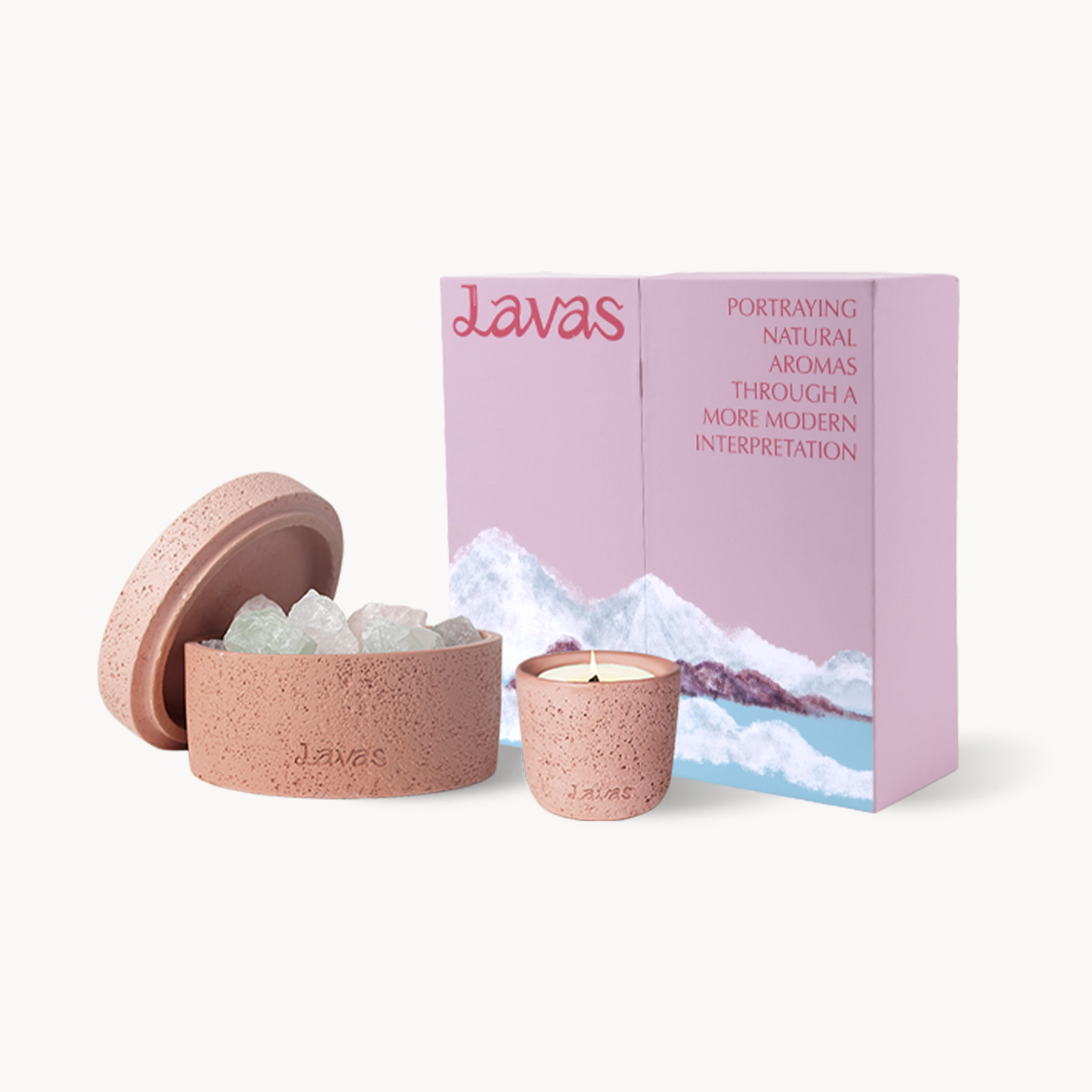 ALPS PINK · Crystal Diffuser&Candle Gift Set