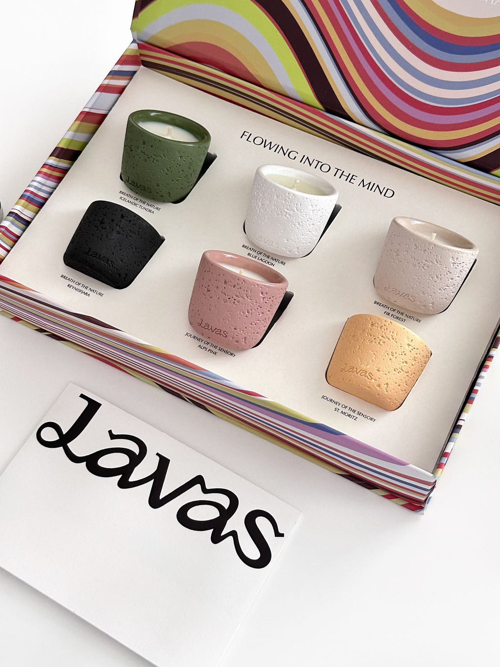 FLOWING INTO THE MIND · Q Candle Gift Set — 22g×6