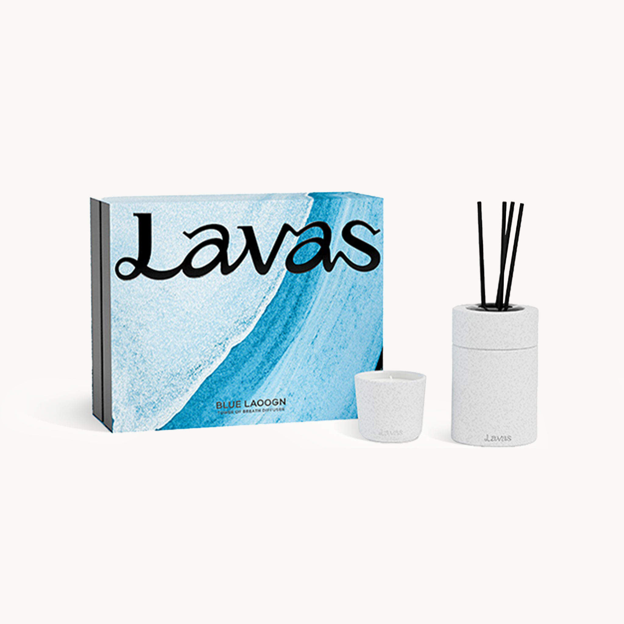 BLUE LAGOON · Reed Diffuser&Candle Gift Set