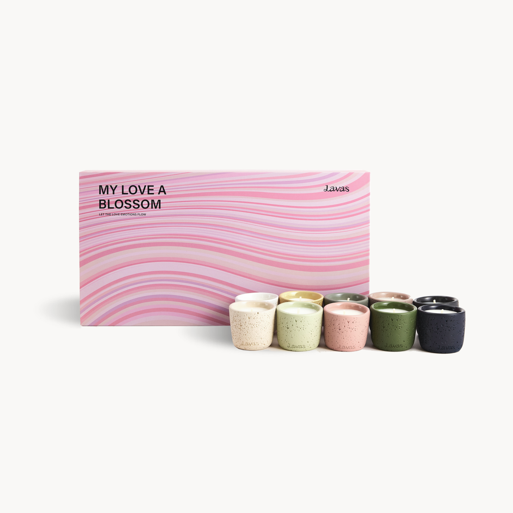 FLOWING INTO THE MIND · Q Candle Gift Set — 22g×10